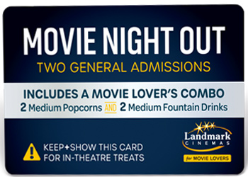 Door Prize #1: Movie Night Out for Two