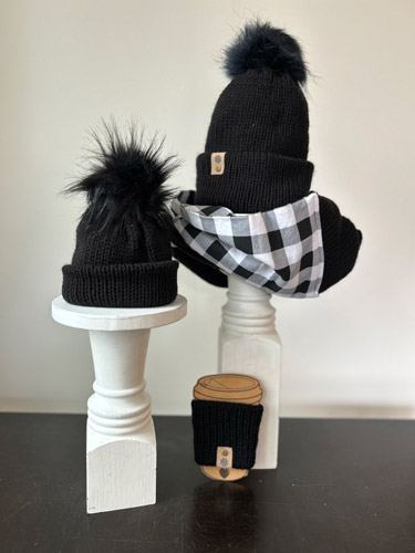 Knit Winter 4-pc Bundle (Black)