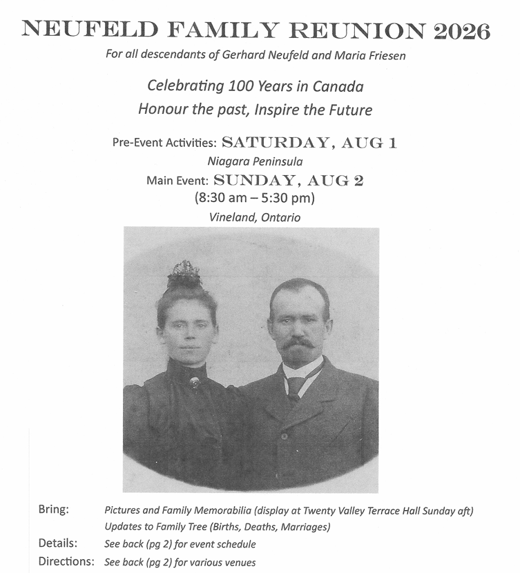 Neufeld Fest poster